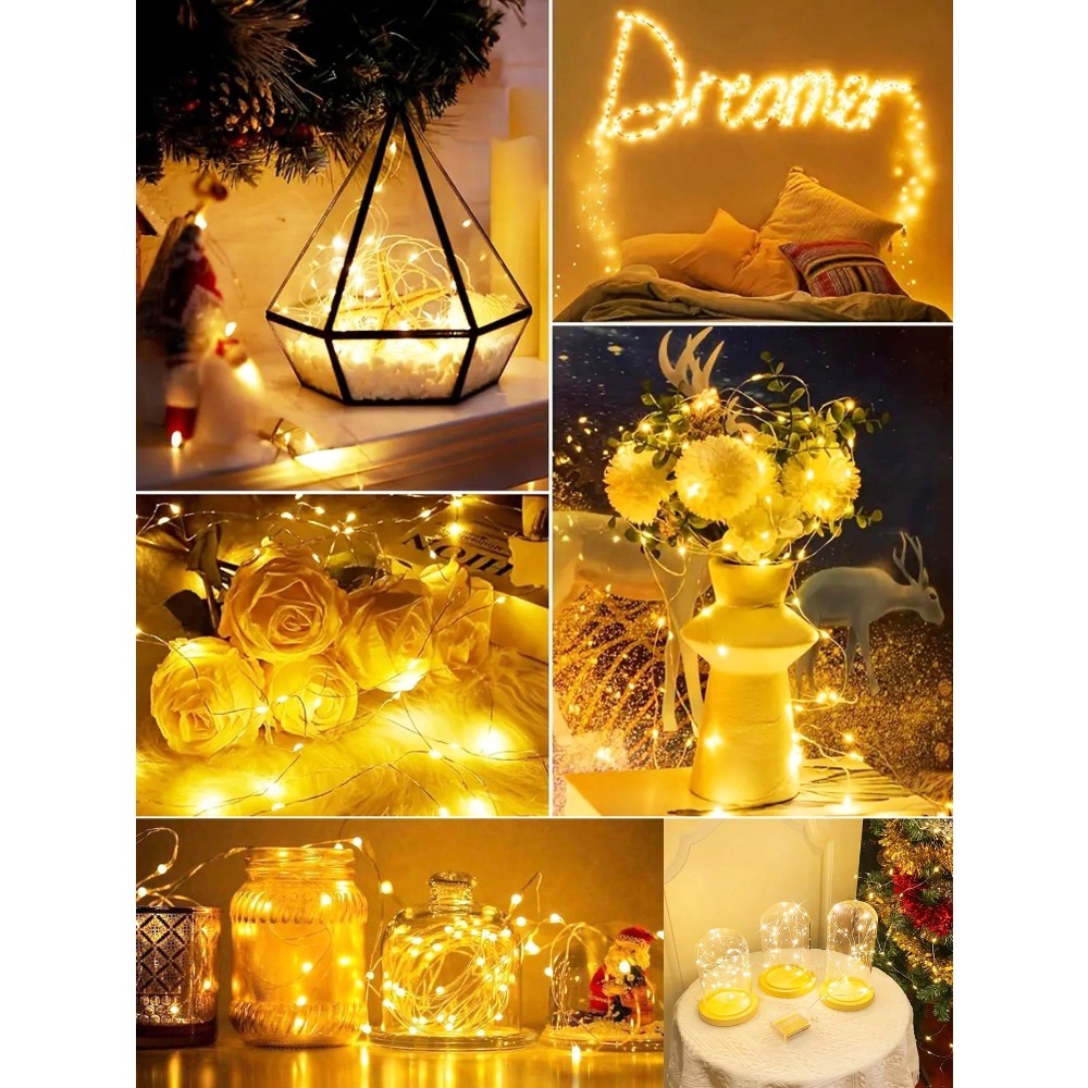 1pc Warm White LED Copper Wire - Led Fairy String Lights บทวิจารณ์และราคา