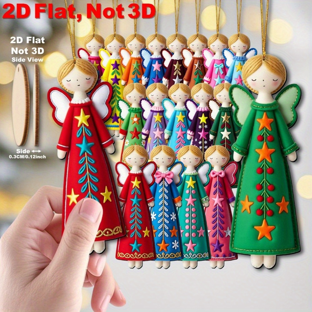 16Pcs Colorful Angel Ornaments - Star Tree Topper บทวิจารณ์และราคา