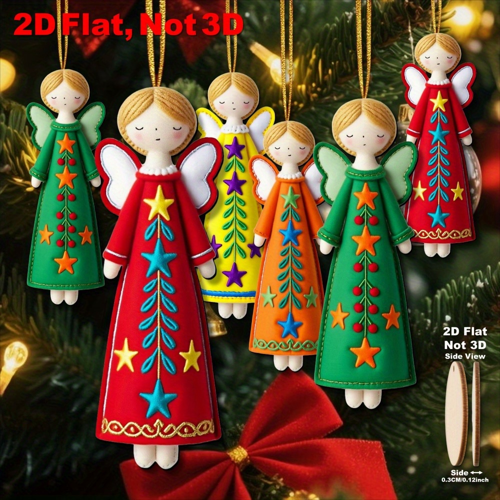 16Pcs Colorful Angel Ornaments - Star Tree Topper บทวิจารณ์และราคา