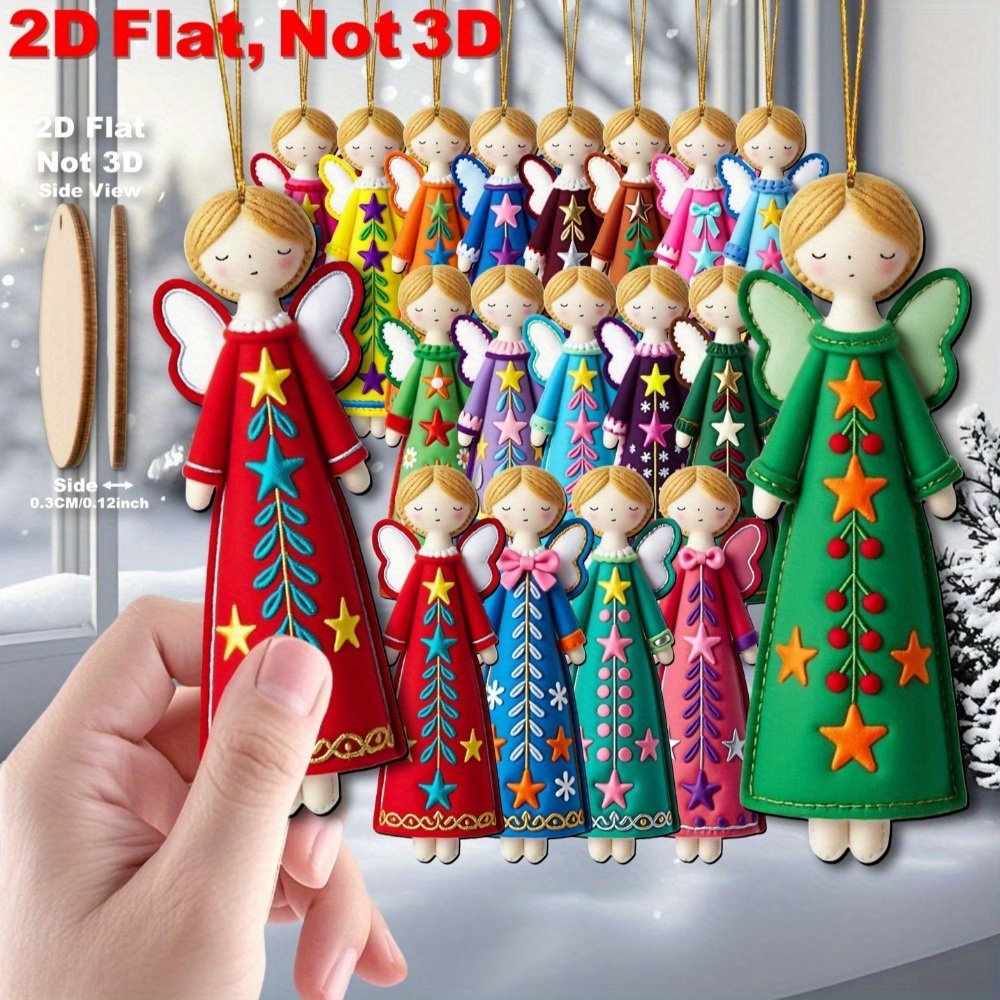 16Pcs Colorful Angel Ornaments - Star Tree Topper บทวิจารณ์และราคา