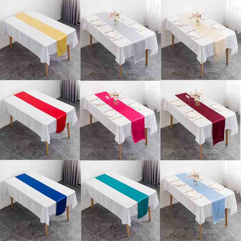 12x108 Inch Satin Wedding Tabl - Christmas Table Runner บทวิจารณ์และราคา