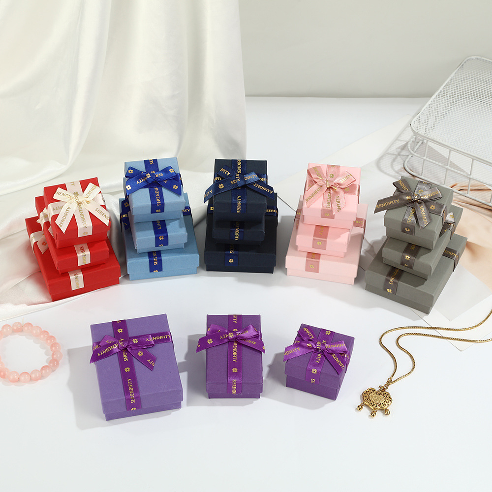 Bow Tie Jewellery Pack Box Rin - Ribbon Bow Gift บทวิจารณ์และราคา