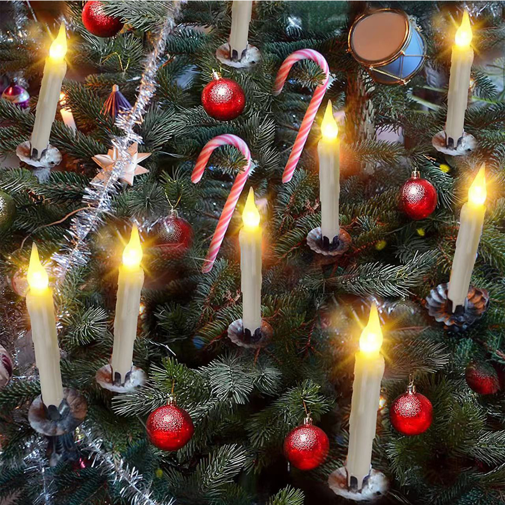 12PCS set of 3D magic simulati - Holiday Candle Set บทวิจารณ์และราคา