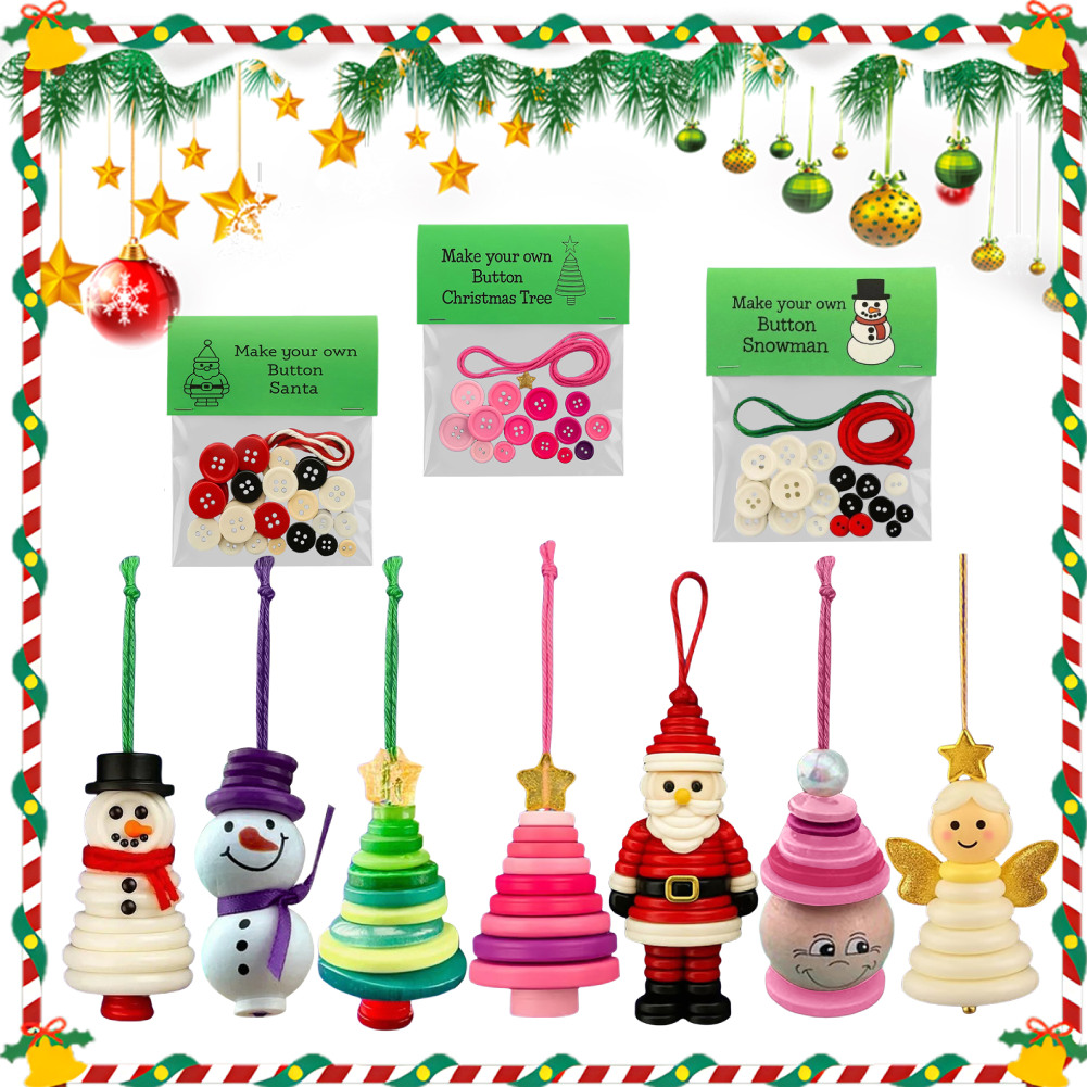 DIY Button Snowman Ornament Ki - Christmas Stocking Hanging บทวิจารณ์และราคา