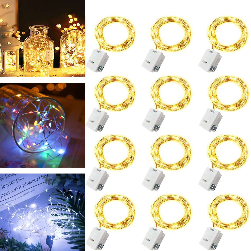 12PCS LED String Lights with 3 - Led Fairy String Lights บทวิจารณ์และราคา