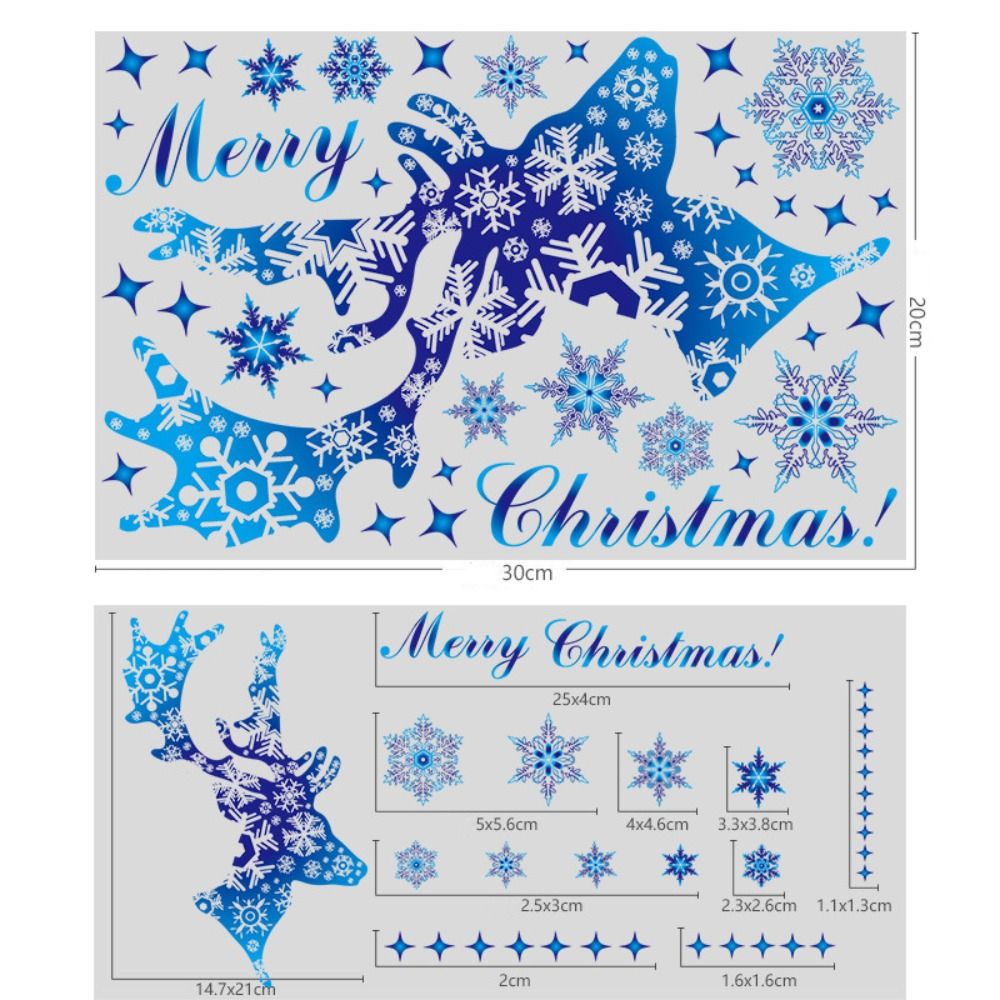 6 Pieces High Quality PVC Chri - Snowflake Window Decal บทวิจารณ์และราคา