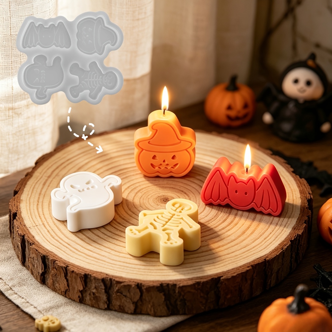 4-cavity silicone resin mold s - Holiday Candle Set บทวิจารณ์และราคา