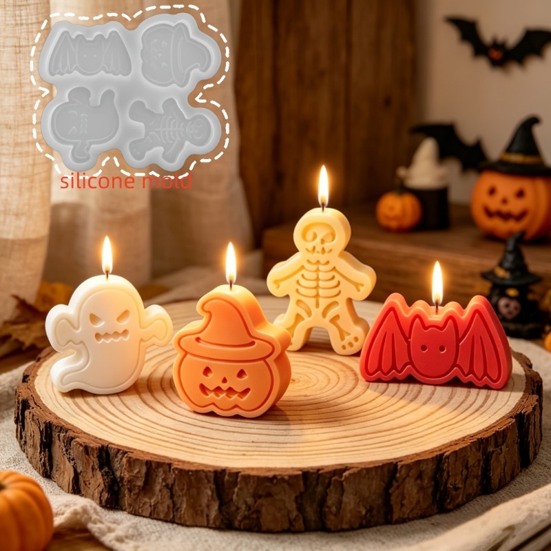 4-cavity silicone resin mold s - Holiday Candle Set บทวิจารณ์และราคา