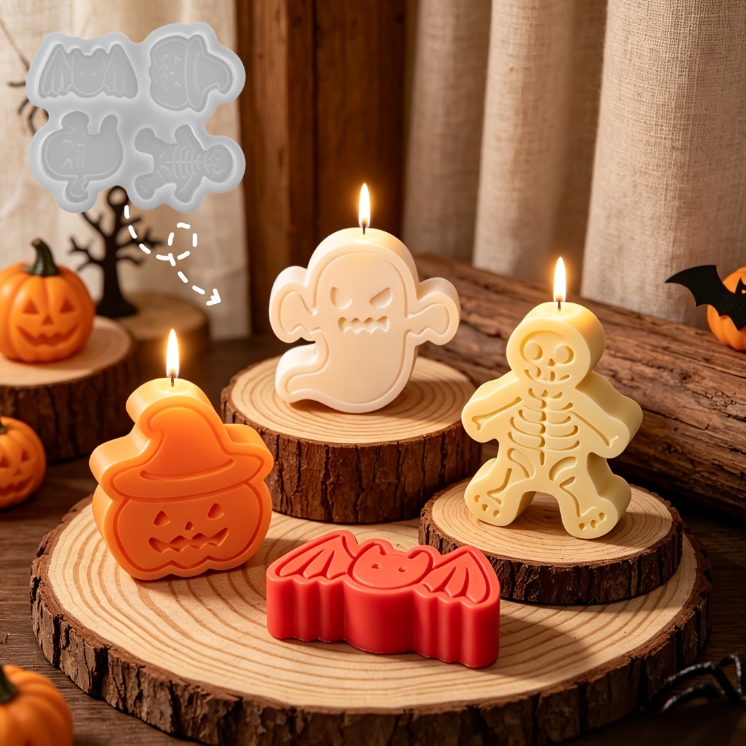 4-cavity silicone resin mold s - Holiday Candle Set บทวิจารณ์และราคา