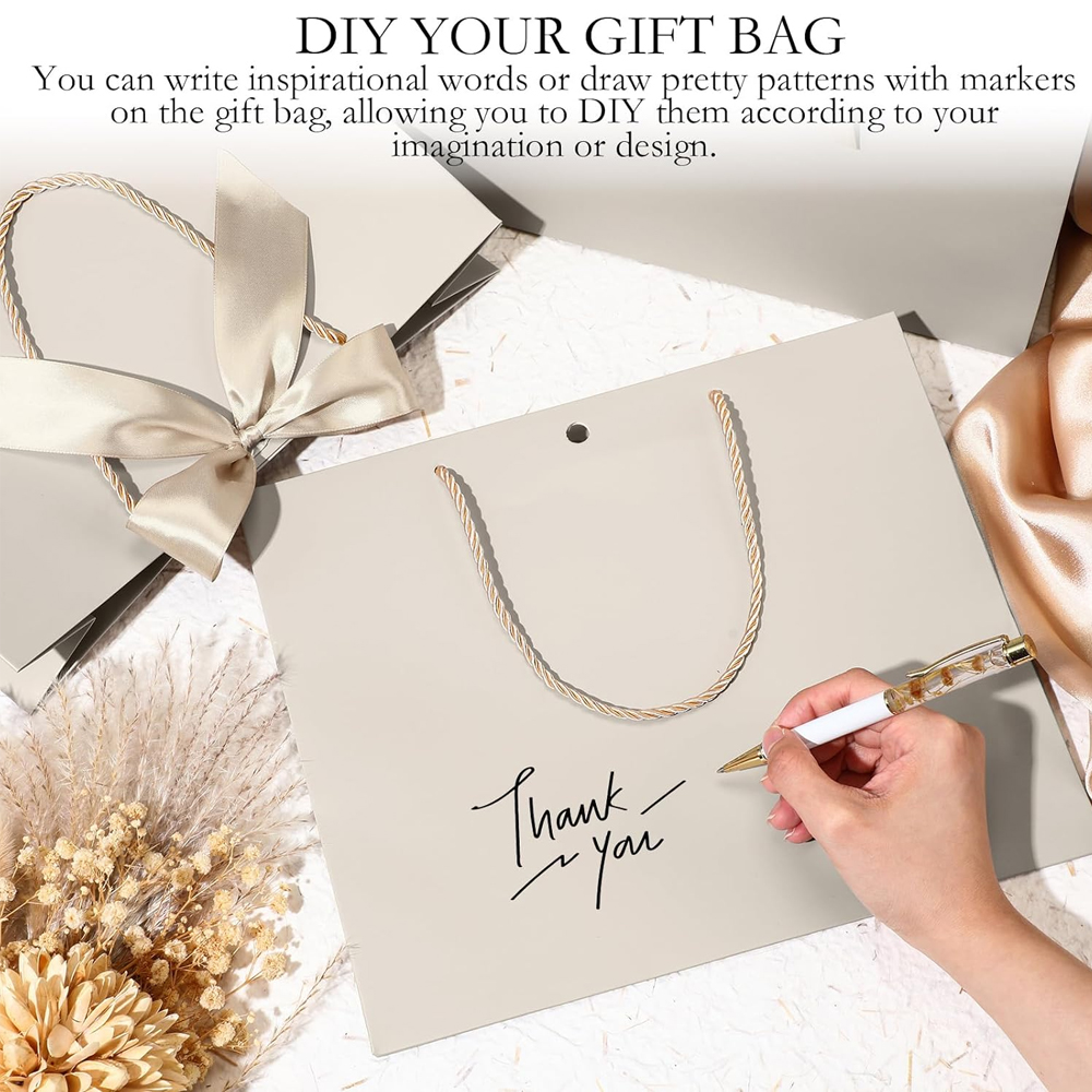 Custom Logo Gift Wrap Bag Cham - Ribbon Bow Gift บทวิจารณ์และราคา