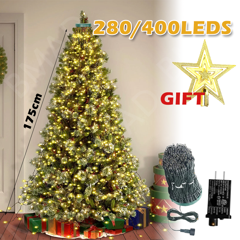 Christmas Tree Waterfall Light - Led Fairy String Lights บทวิจารณ์และราคา