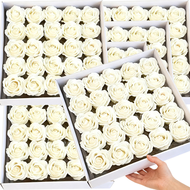 5/10Pcs Artificial Rose Soap F - Christmas Wreath Fake บทวิจารณ์และราคา