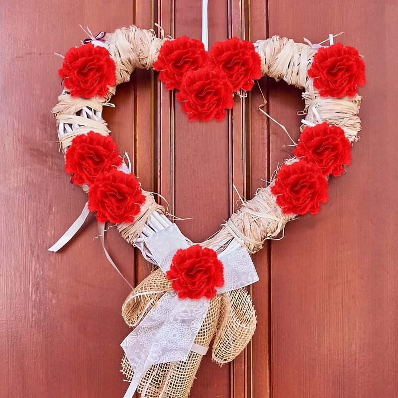 10/20Pcs Rose Artificial Flowe - Christmas Wreath Fake บทวิจารณ์และราคา