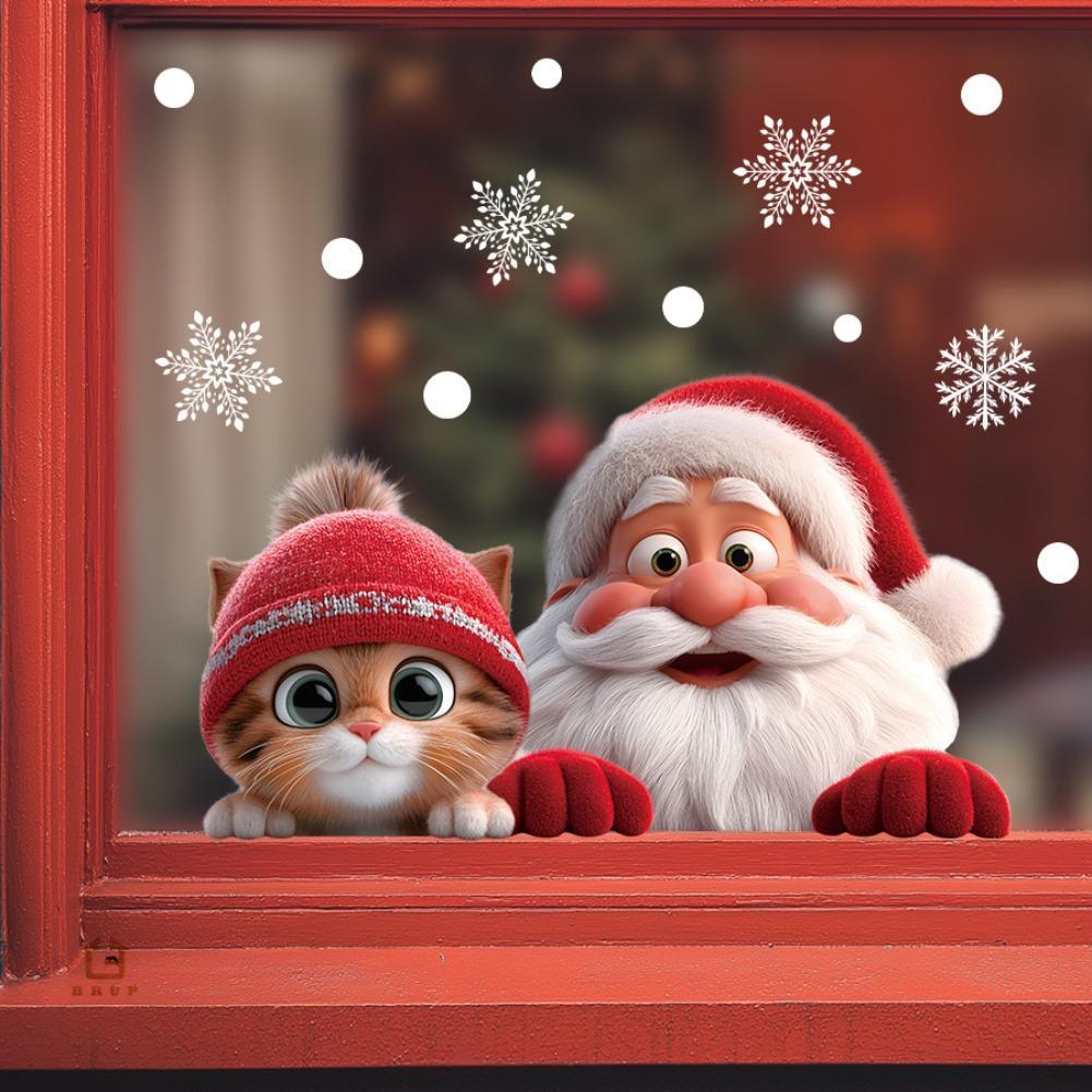 Christmas Window Door Mirror S - Snowflake Window Decal บทวิจารณ์และราคา