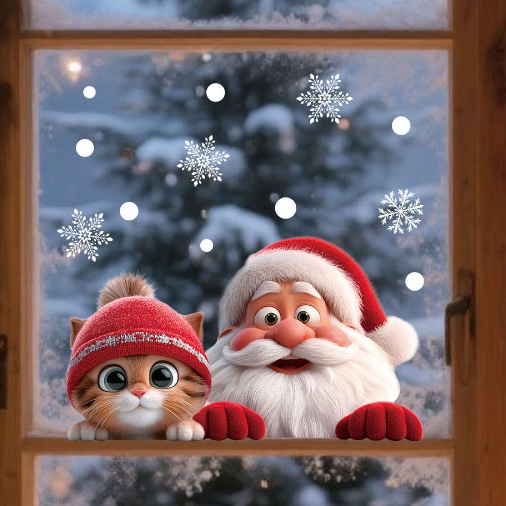 Christmas Window Door Mirror S - Snowflake Window Decal บทวิจารณ์และราคา