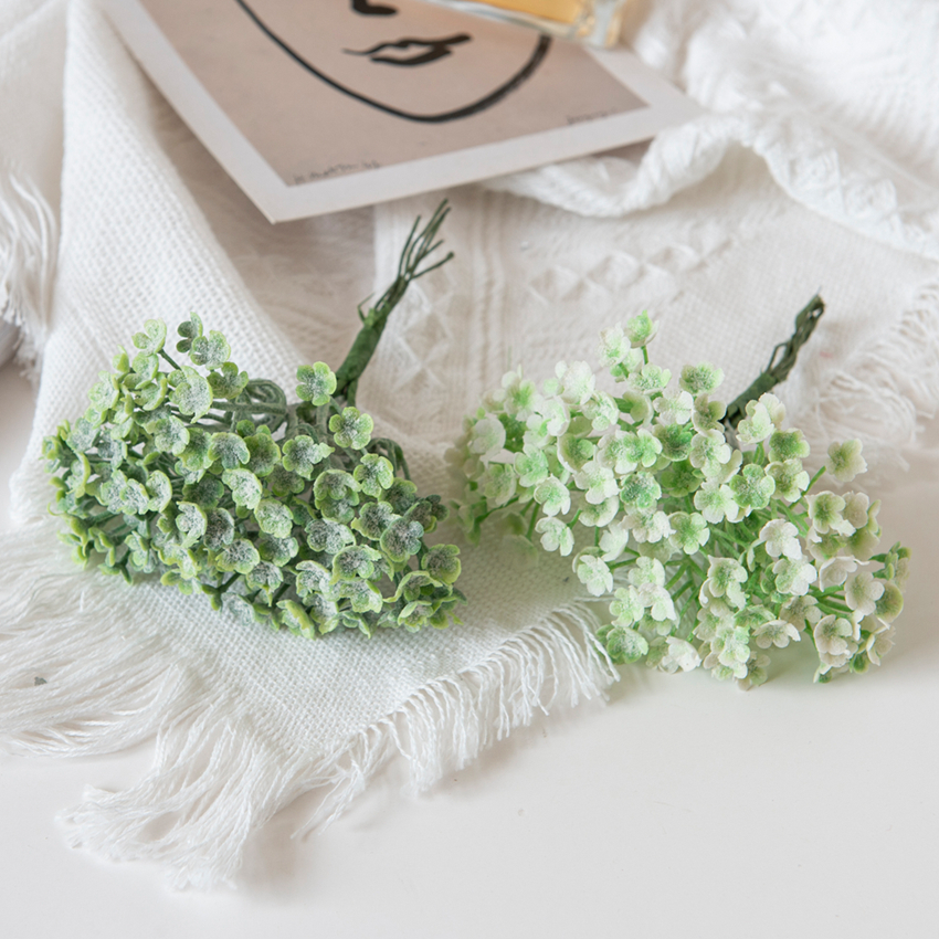 6PCS Fake Plant Artificial Gyp - Christmas Wreath Fake บทวิจารณ์และราคา